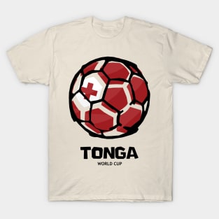 Tonga Football Country Flag T-Shirt